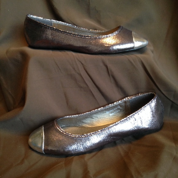Tory Klein Shoes - Tory Klein Charcoal Ballet Flats